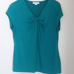 Ladies Liz Claiborne dark teal large top